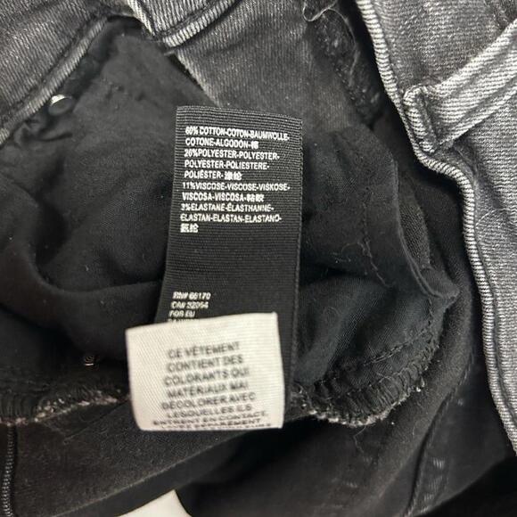 Free People l Great Heights Fringe Cropped Skinny Jeans in Washed Black Size 26 - Picture 9 of 10